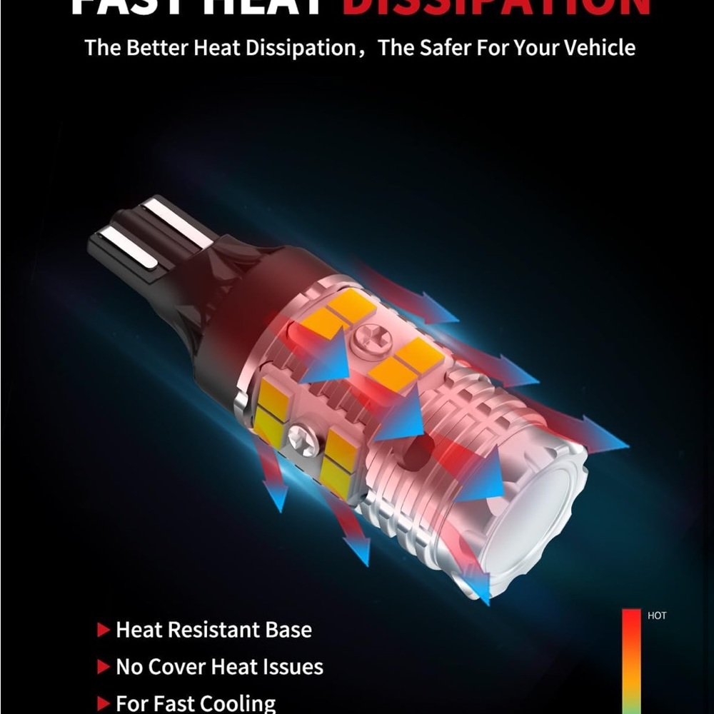 LASFIT 921 LED Bulb Reverse Lights 912 T15 Back Up Light CANBUS Error Free W16W - Picture 7 of 9